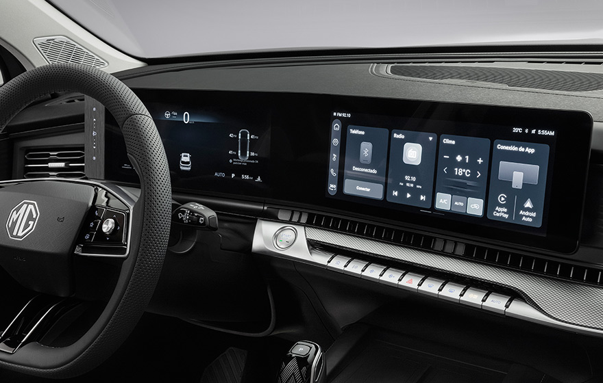 Dual 12.3-Inch Floating Smart Integrated Screens<br/>Full LCD instrument panel + large central control screen, with high-definition display and intelligent infotainment system, full of technology sense.